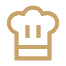 Icon representing dream kitchen design and high-end culinary space renovations.